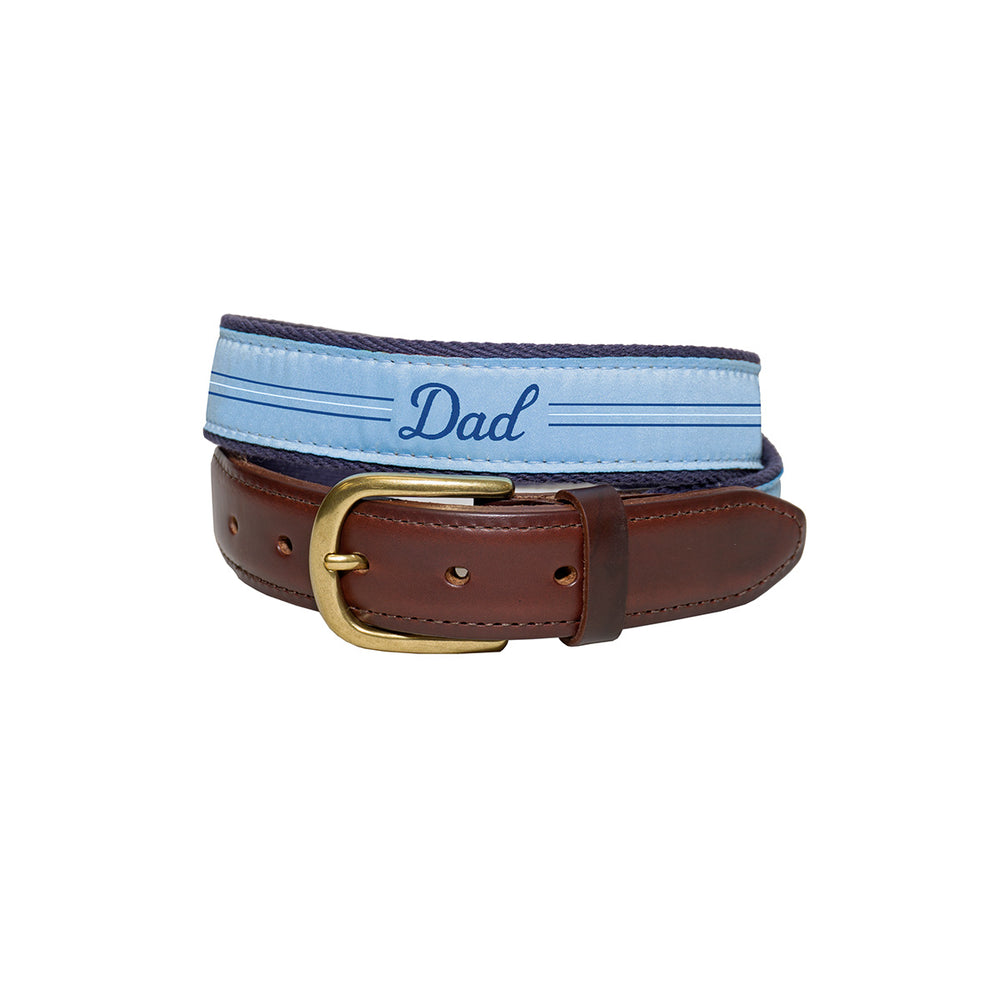 Dad Leather Ribbon Belt-Belts-Bussin With The Boys-Light Blue-32-Barstool Sports