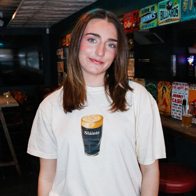 Sláinte Beer Tee-T-Shirts-In The Slot-Barstool Sports
