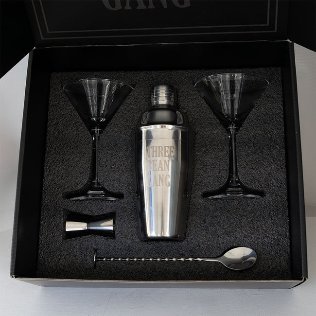 Three Bean Gang Martini Set-Drinkware-KFC Radio-Barstool Sports