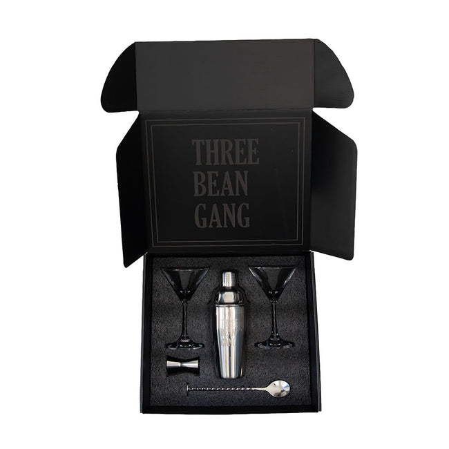 Three Bean Gang Martini Set-Drinkware-KFC Radio-Barstool Sports