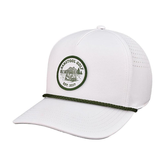 Barstool Golf Cart Patch Hat-Hats-Fore Play-White-One Size-Barstool Sports