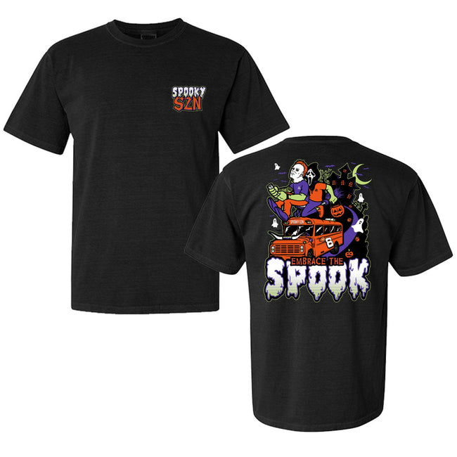 Spooktober Spooky Tee-T-Shirts-Bussin With The Boys-Black-S-Barstool Sports