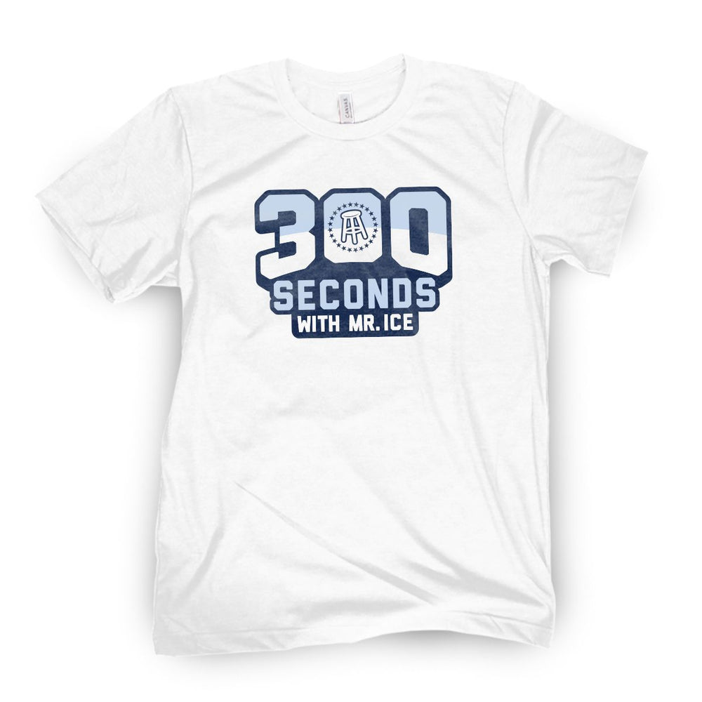300 Seconds Tee-T-Shirts-Barstool Sports-White-S-Barstool Sports