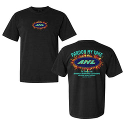 AWL National Sports Podcast Tee-T-Shirts-Pardon My Take-Black-S-Barstool Sports