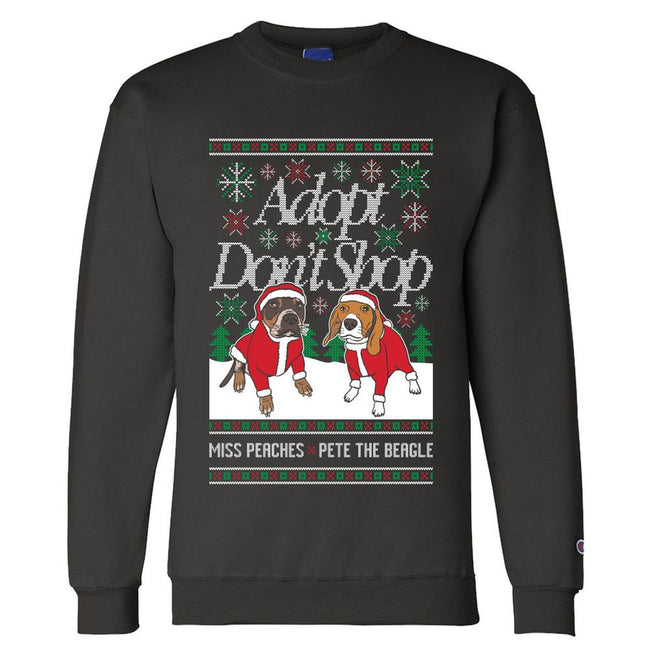 Miss Peaches & Pete The Beagle Ugly Sweater-Ugly Sweaters-Barstool Sports-Black-S-Barstool Sports