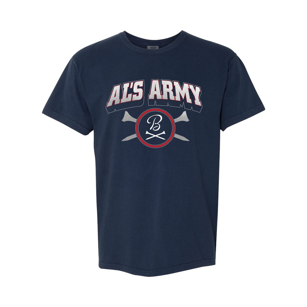 Al's Army Tee-T-Shirts-Fore Play-Navy-S-Barstool Sports