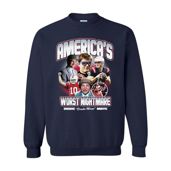 America's Worst Nightmare DM Crewneck-Crewnecks-Barstool Sports-Barstool Sports