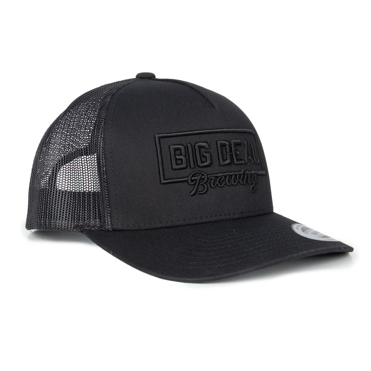 Big Deal Brewing Tonal Trucker Hat-Hats-Big Deal Brewing-Black-One Size-Barstool Sports