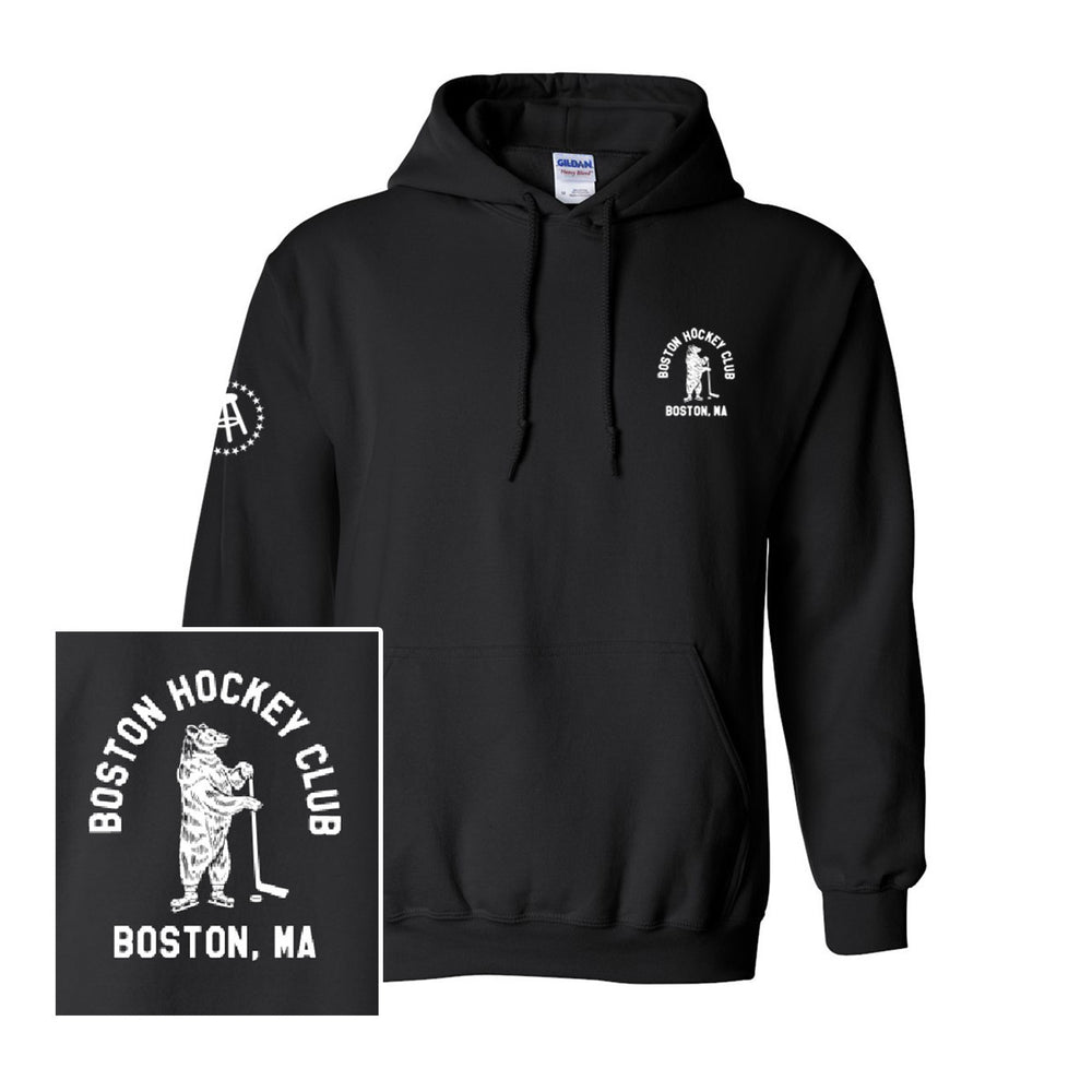 Boston Hockey Club Hoodie-Hoodies & Sweatshirts-Barstool Sports-Black-S-Barstool Sports
