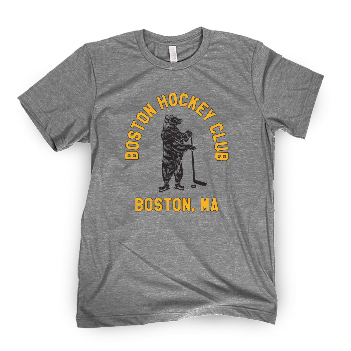 Boston Hockey Club Tee-T-Shirts-Barstool Sports-Grey-S-Barstool Sports