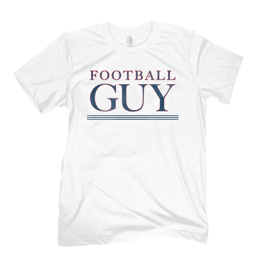 Football Guy Tee-T-Shirts-Pardon My Take-White-S-Barstool Sports