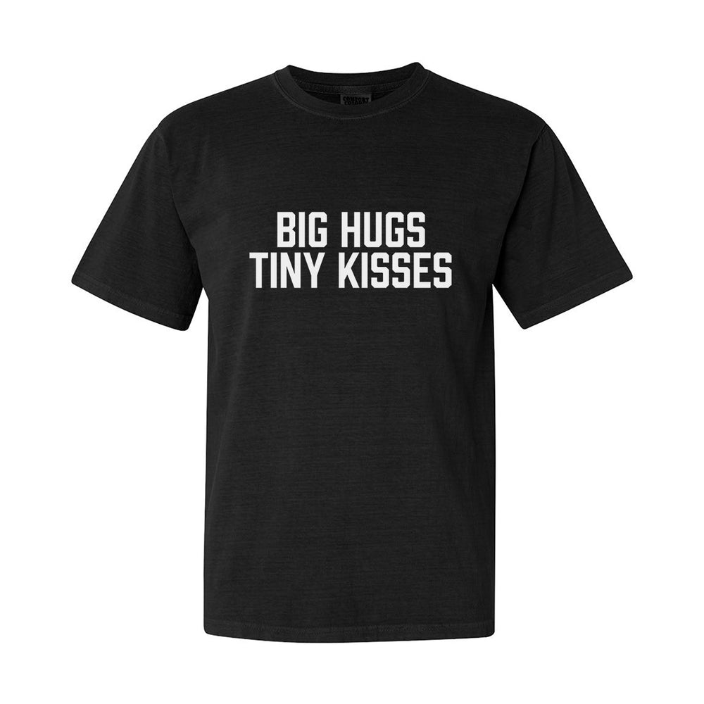 Big Hugs Tiny Kisses Tee-T-Shirts-Bussin With The Boys-Black-S-Barstool Sports
