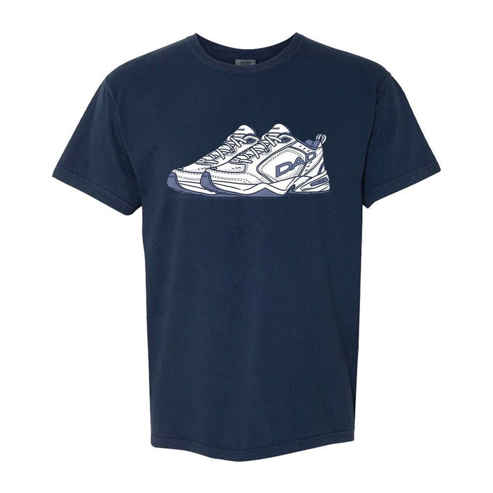 Dad Sneakers Graphic Tee-T-Shirts-Barstool Sports-Navy-S-Barstool Sports