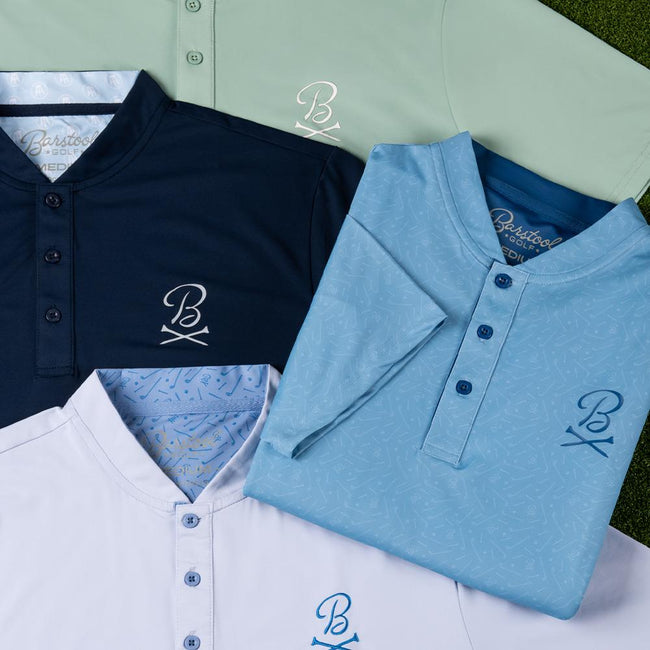 Barstool Golf Printed Blade Collar Polo-Polos-Fore Play-Barstool Sports