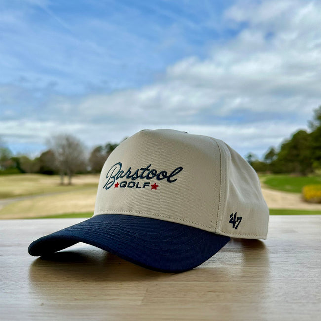 Barstool Golf '47 HITCH Snapback Hat-Hats-Fore Play-Cream-One Size-Barstool Sports