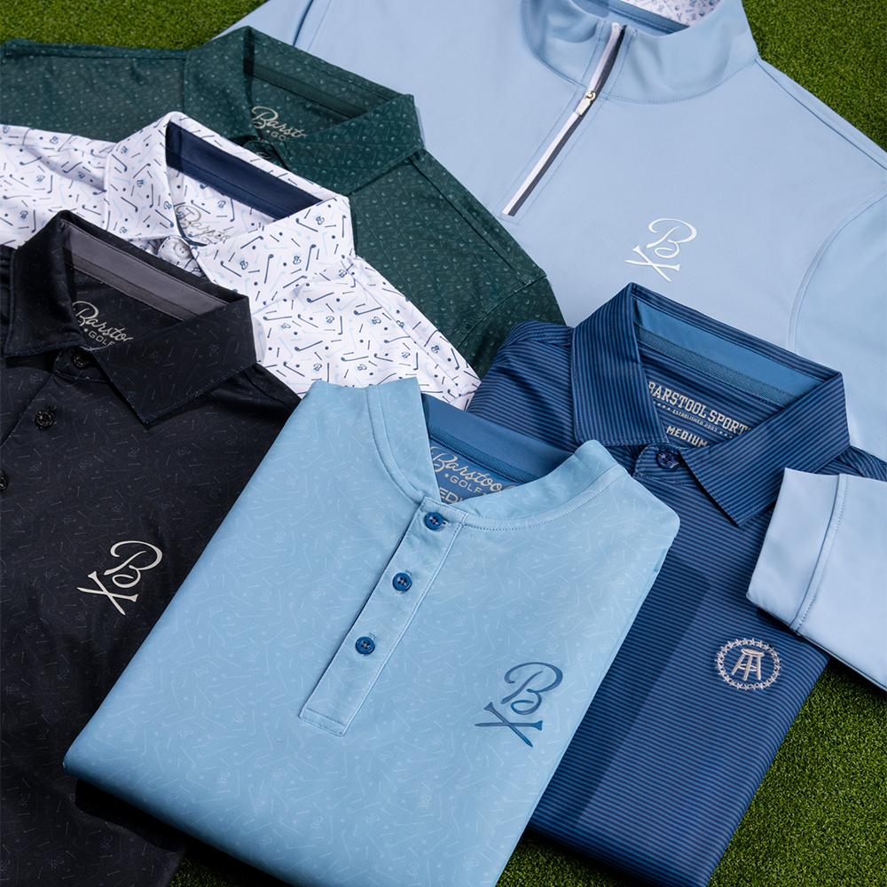 Barstool Golf Pin Flag Performance Quarter Zip-Pullovers-Fore Play-Barstool Sports