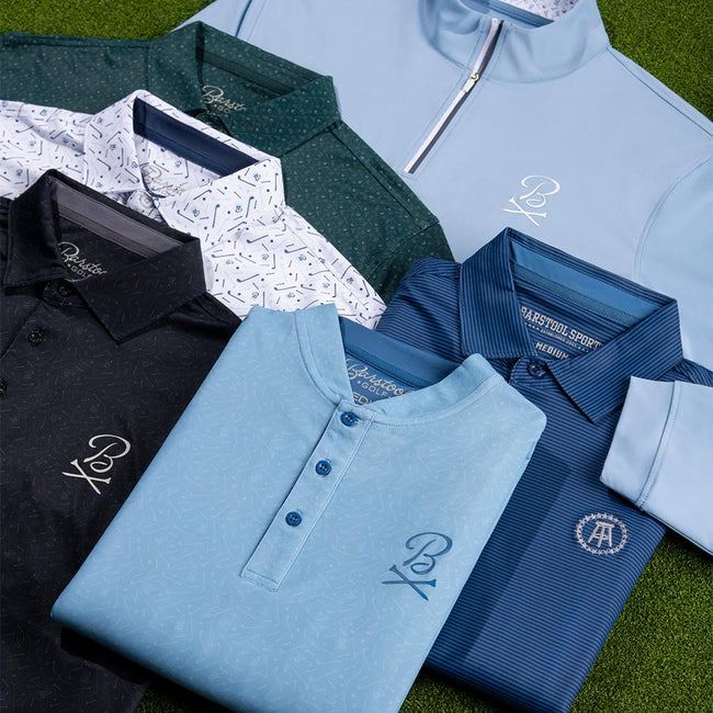 Barstool Golf Pin Flag Performance Quarter Zip-Pullovers-Fore Play-Barstool Sports