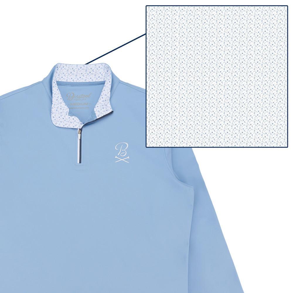 Barstool Golf Pin Flag Performance Quarter Zip-Pullovers-Fore Play-Barstool Sports