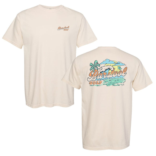 Barstool Golf Beach Tee-T-Shirts-Fore Play-Ivory-S-Barstool Sports