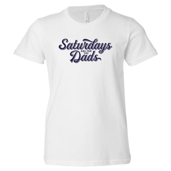 Saturdays Are For The Dads Youth Tee-T-Shirts-SAFTB-White-S-Barstool Sports