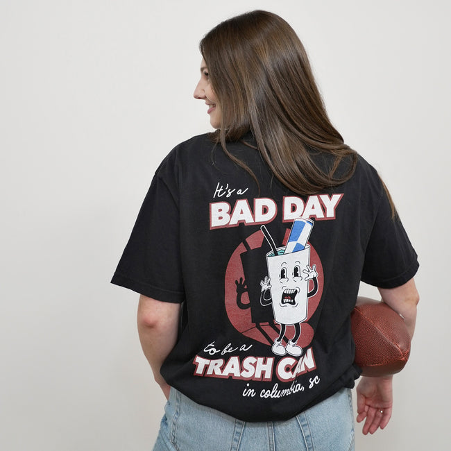 Bad Day To Be A Trash Can Pocket Tee-T-Shirts-It Girl-Barstool Sports