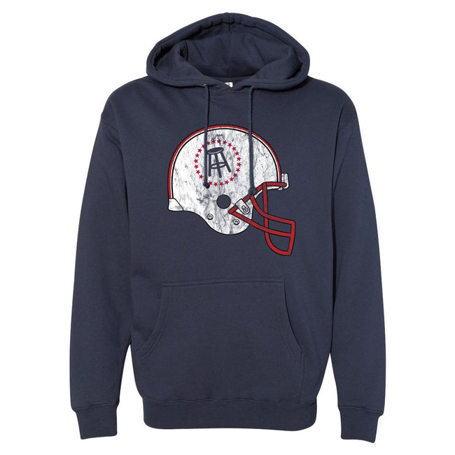 Barstool Helmet Hoodie-Hoodies & Sweatshirts-Barstool Sports-Navy-S-Barstool Sports