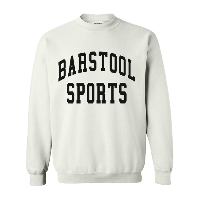 Barstool Sports Crewneck-Crewnecks-Barstool Sports-White-S-Barstool Sports