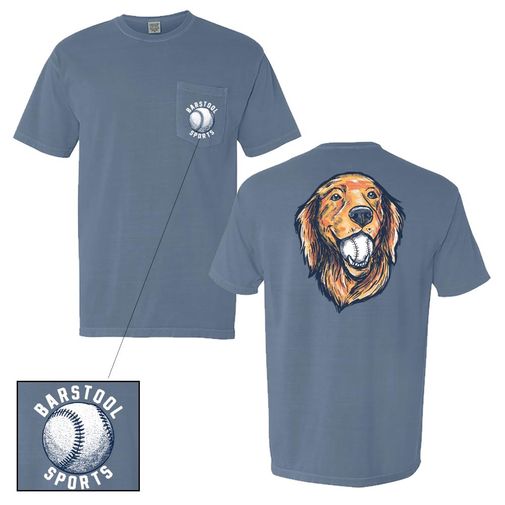 Baseball Dog Pocket Tee-T-Shirts-Barstool Sports-Blue-S-Barstool Sports