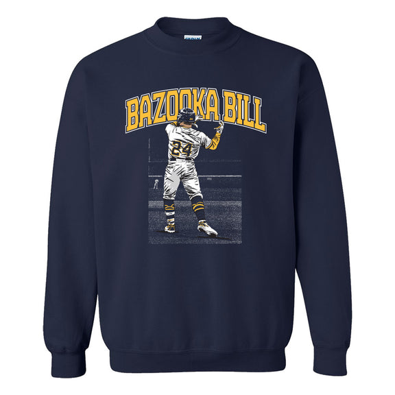 Bazooka Bill Crewneck-Crewnecks-Barstool Sports-Navy-S-Barstool Sports