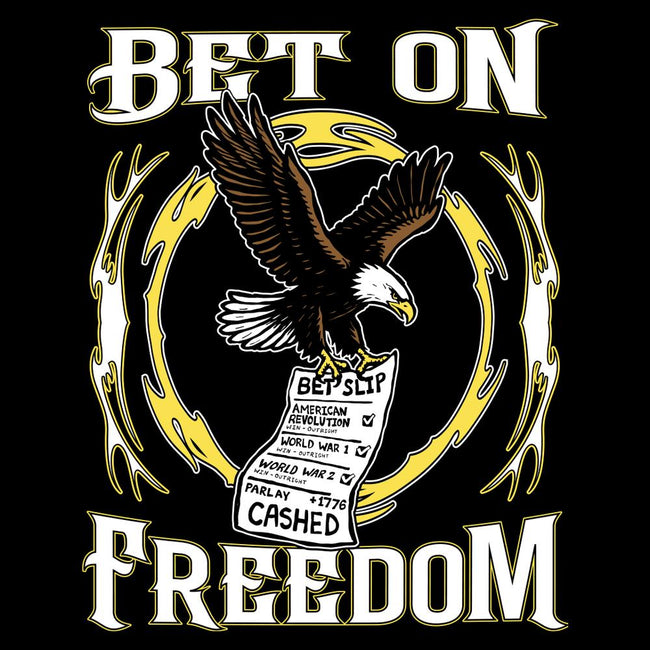 Bet On Freedom Pocket Tee-T-Shirts-Barstool Sports-Barstool Sports