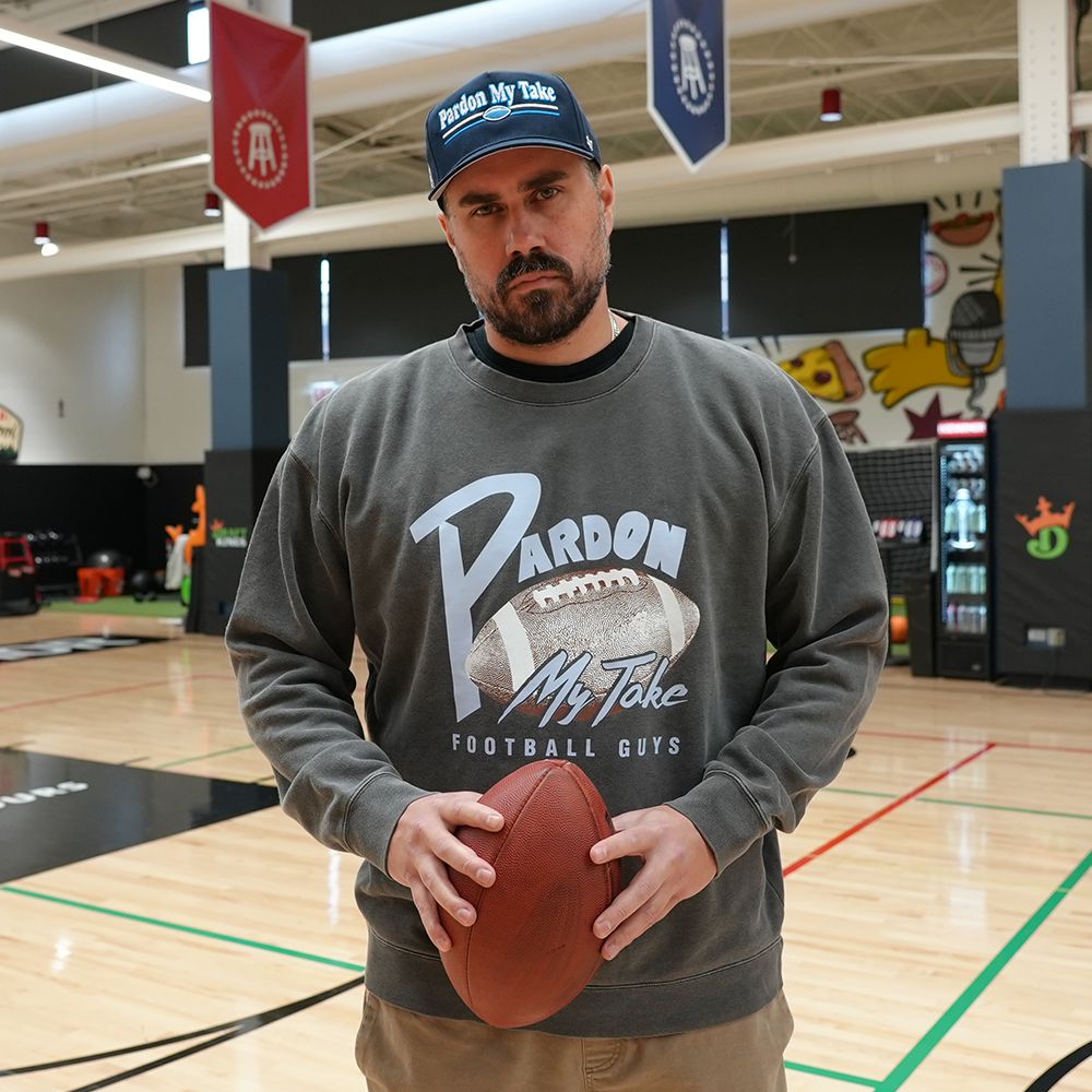 Pardon My Take Football Crewneck-Crewnecks-Pardon My Take-Barstool Sports