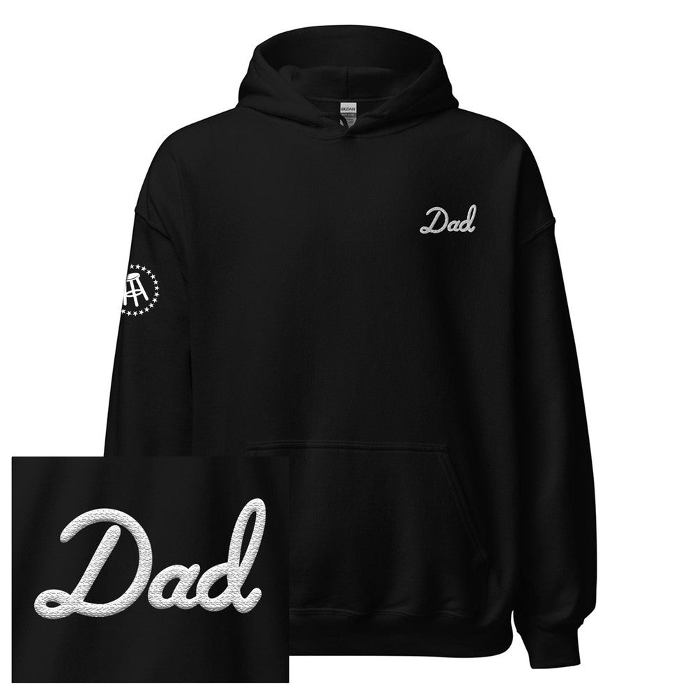 Dad Embroidered Hoodie-Hoodies & Sweatshirts-Barstool Sports-Black-S-Barstool Sports