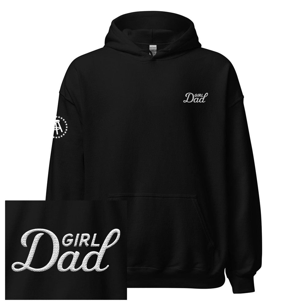 Girl Dad Embroidered Hoodie-Hoodies & Sweatshirts-Barstool Sports-Black-S-Barstool Sports