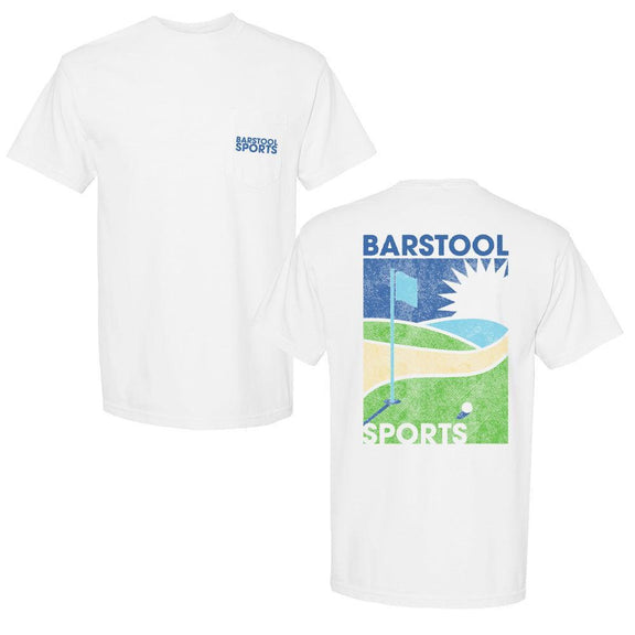 Barstool Sports Golf Retro Pocket Tee-T-Shirts-Barstool Sports-White-S-Barstool Sports