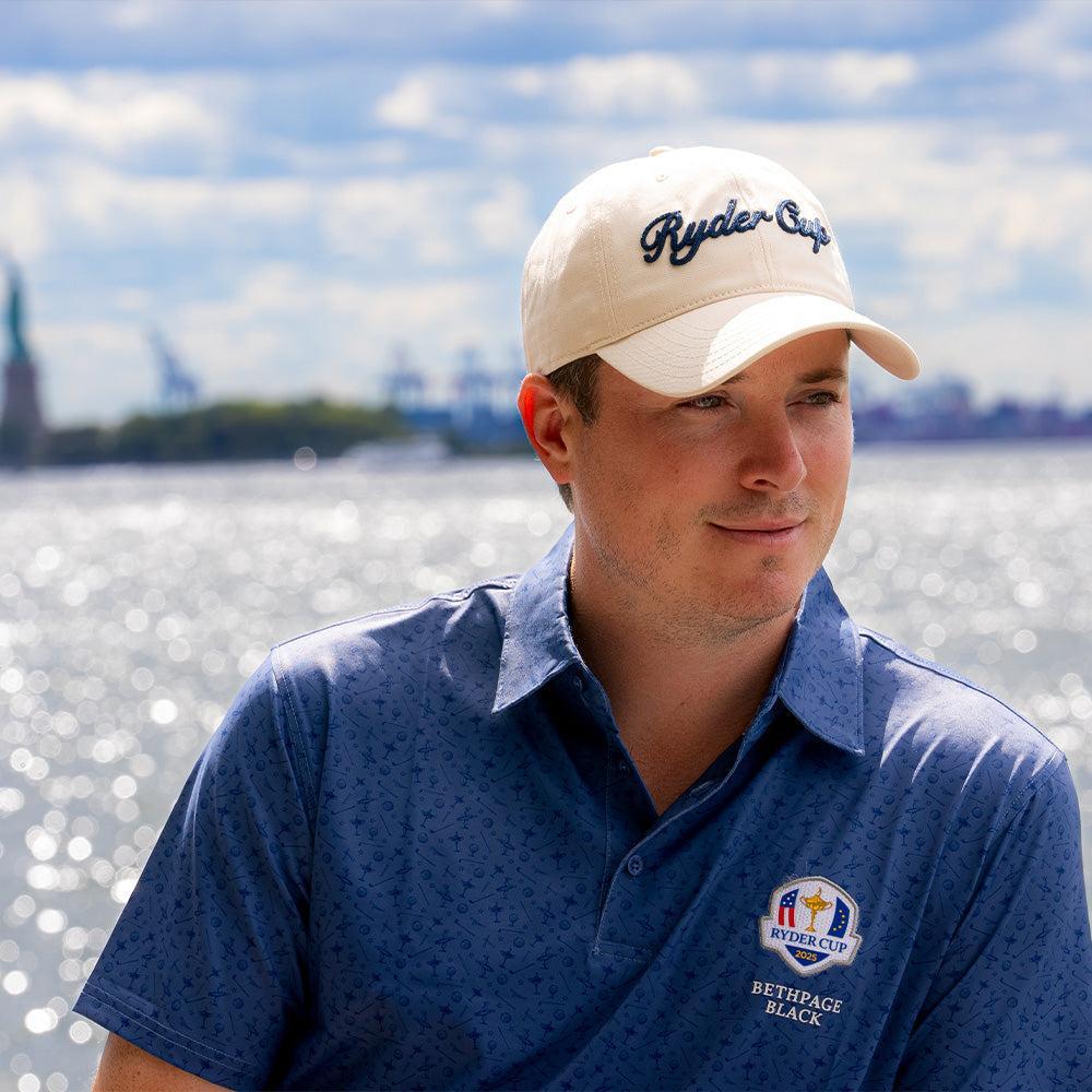 美品MALBON GOLF Script Chainstitch キャップ Malbon M Script Chainstitch Painters Golf Cap Gold - SS25 Men – Golfio