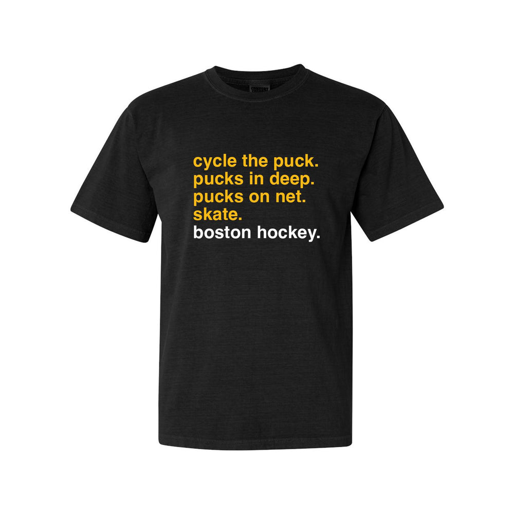Hockey Checklist Tee-T-Shirts-Barstool Sports-Black-S-Barstool Sports