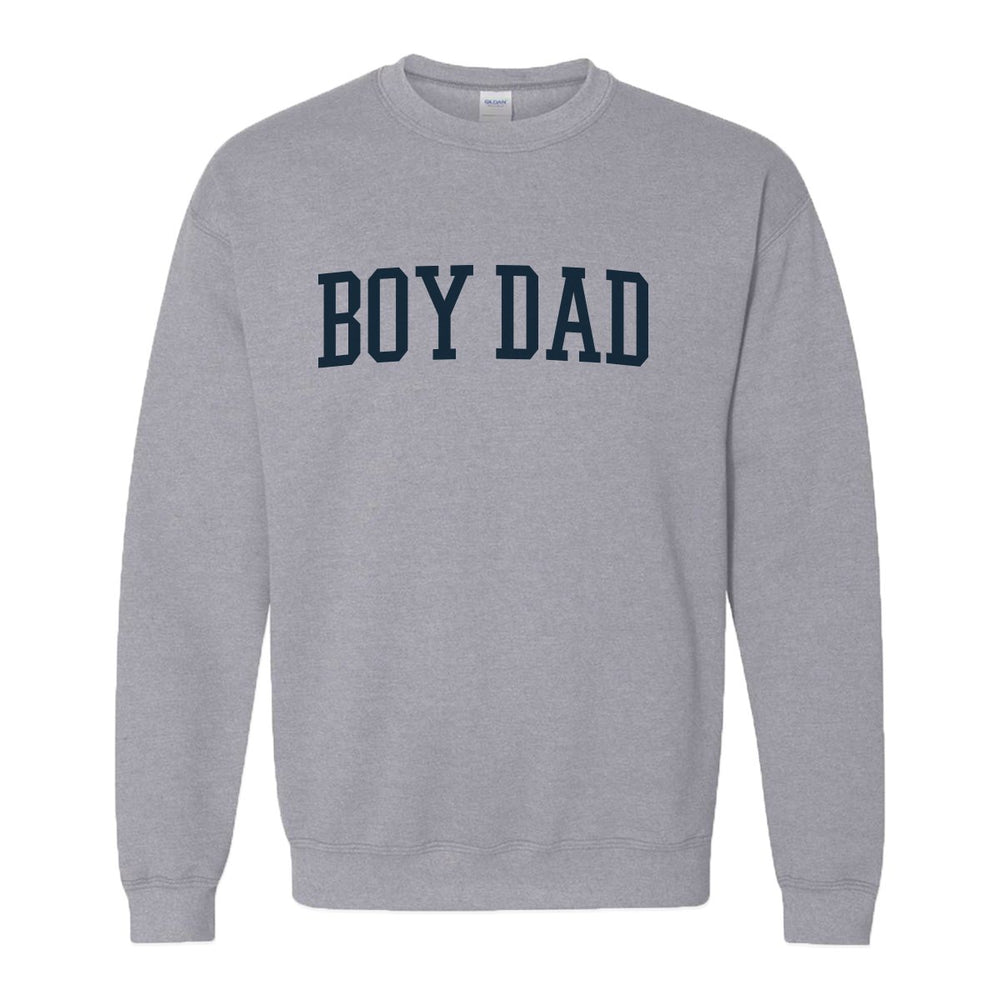 Boy Dad Crewneck-Crewnecks-Son of a Boy Dad-Grey-S-Barstool Sports