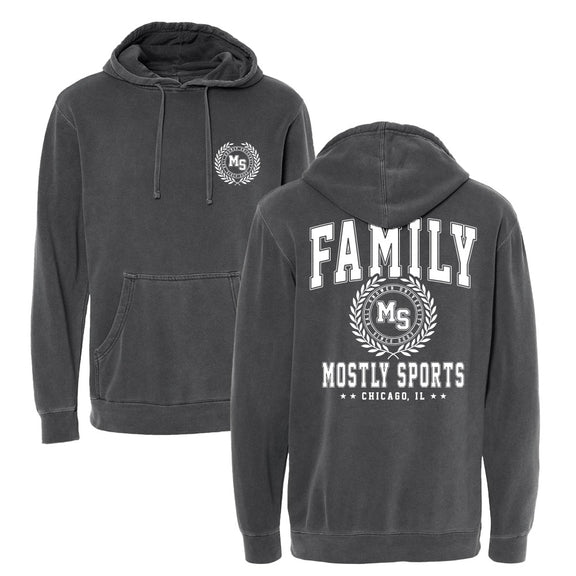 Family Collegiate Pigment Dyed Hoodie-Hoodies & Sweatshirts-Mostly Sports-Barstool Sports