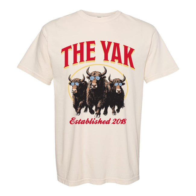 The YAK EST 2018 Tee-T-Shirts-The Yak-Ivory-S-Barstool Sports