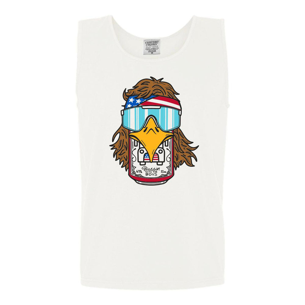 Eagle Beer Tank-Tanks-Bussin With The Boys-White-S-Barstool Sports