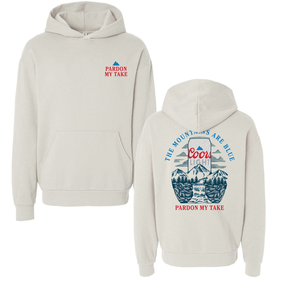 Coors x Pardon My Take Mountain Premium Hoodie-Hoodies & Sweatshirts-Pardon My Take-Ivory-S-Barstool Sports