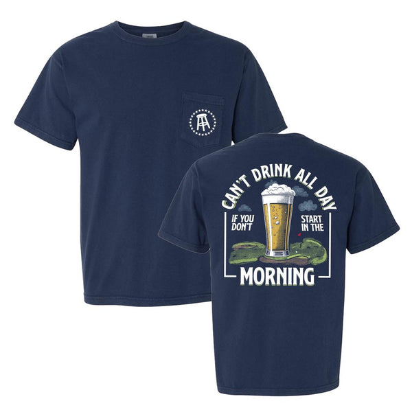 Can't Drink All Day Golf Pocket Tee - Fore Play Merchandise