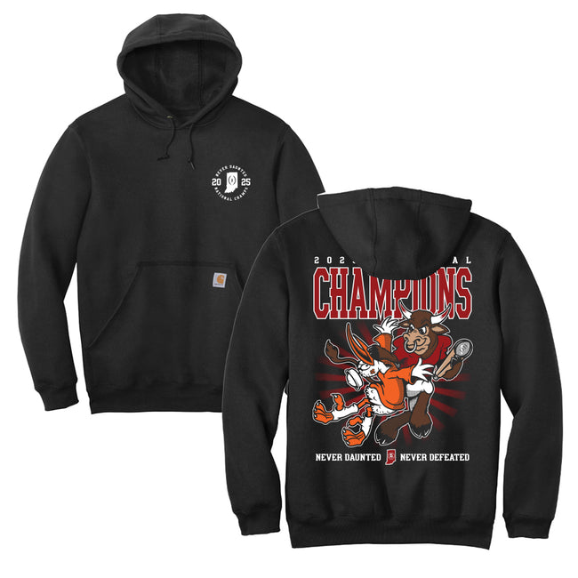 IN Never Defeated Premium Hoodie-Hoodies & Sweatshirts-Barstool U-Black-S-Barstool Sports
