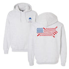 Spittin Chiclets Flag Hoodie-Hoodies & Sweatshirts-Spittin Chiclets-Ash-S-Barstool Sports