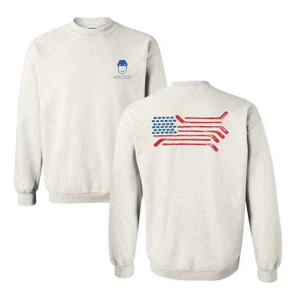 Spittin Chiclets Flag Crewneck-Crewnecks-Spittin Chiclets-Barstool Sports