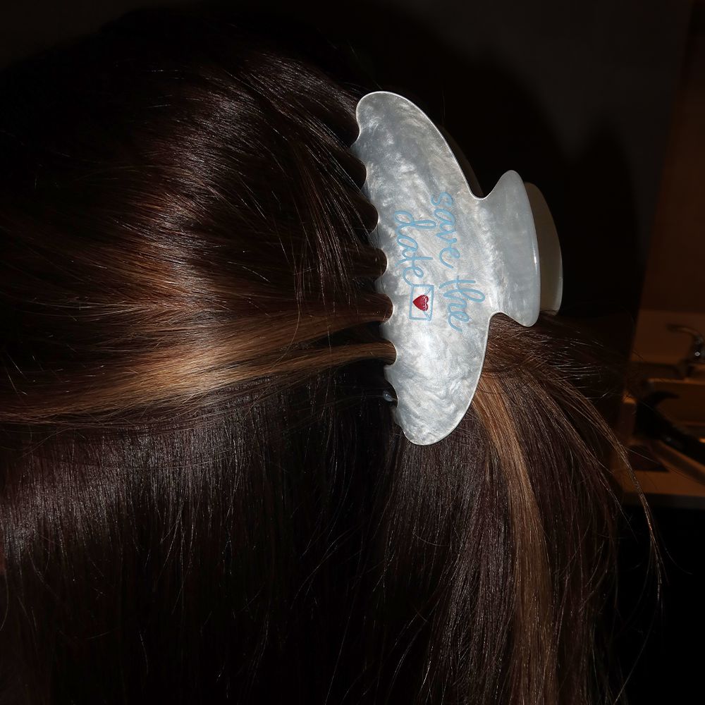 Save The Date Hairclip-Accessories-Chicks in the Office-Barstool Sports