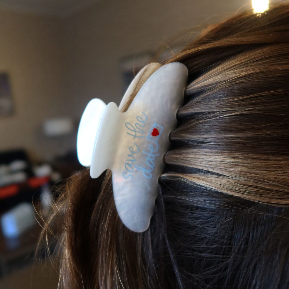 Save The Date Hairclip-Accessories-Chicks in the Office-Barstool Sports