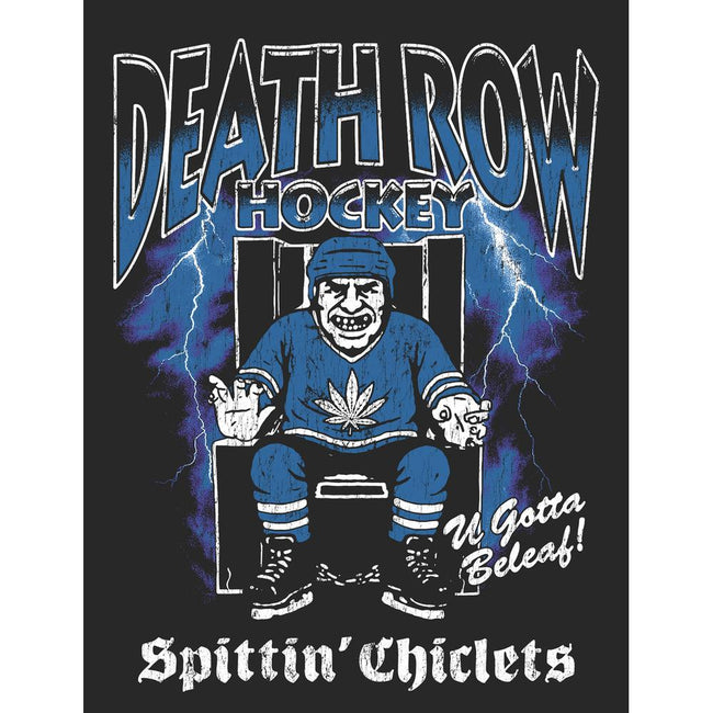 Death Row Hockey x Spittin Chiclets Graphic Tee-T-Shirts-Spittin Chiclets-Barstool Sports