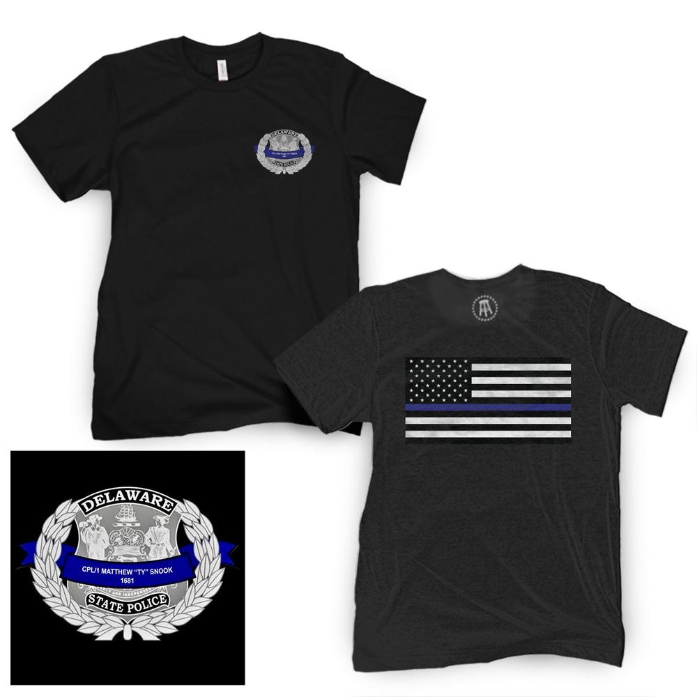 Delaware State Trooper Tee-T-Shirts-Barstool Sports-Barstool Sports