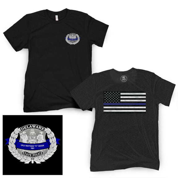 Delaware State Trooper Tee-T-Shirts-Barstool Sports-Barstool Sports